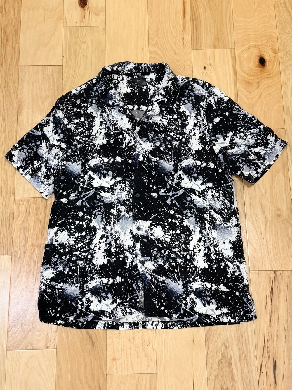 Ksubi Men’s Splash Back Short Sleeve Button Down Shirt